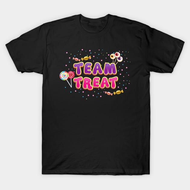 Team Treat Costume for  Trick or Treaters T-Shirt by alpmedia